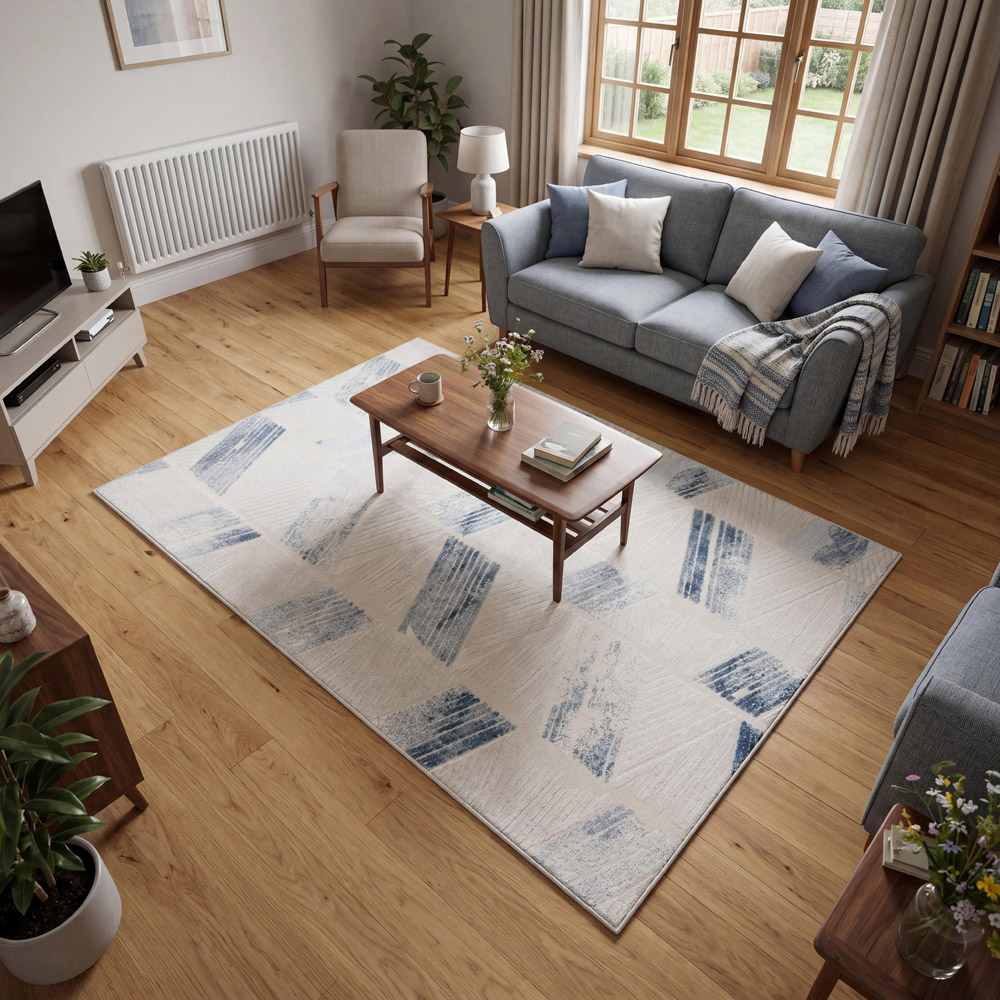 Arthouse Muse Zig Zag Navy Rug 120 x 170cm Image 5