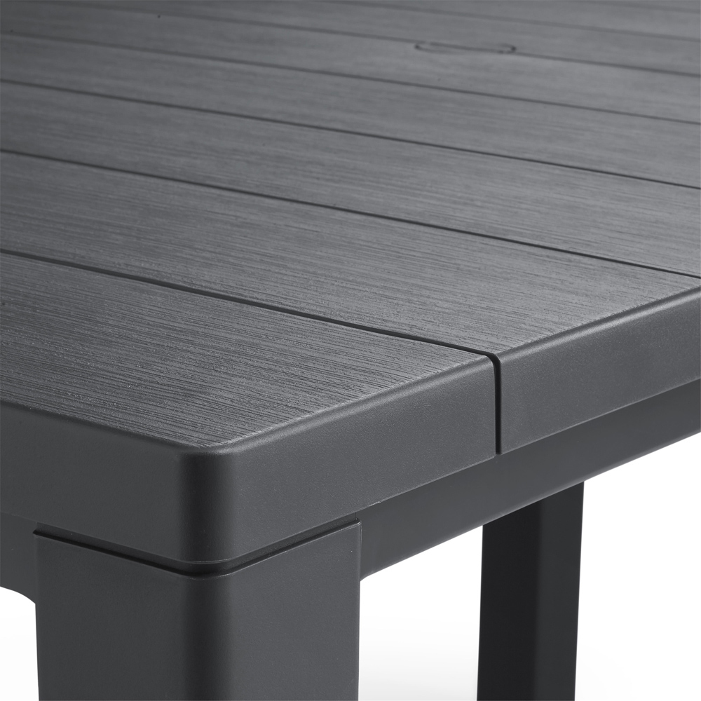 Keter Julie 6 Seater Dining Table Graphite Image 5