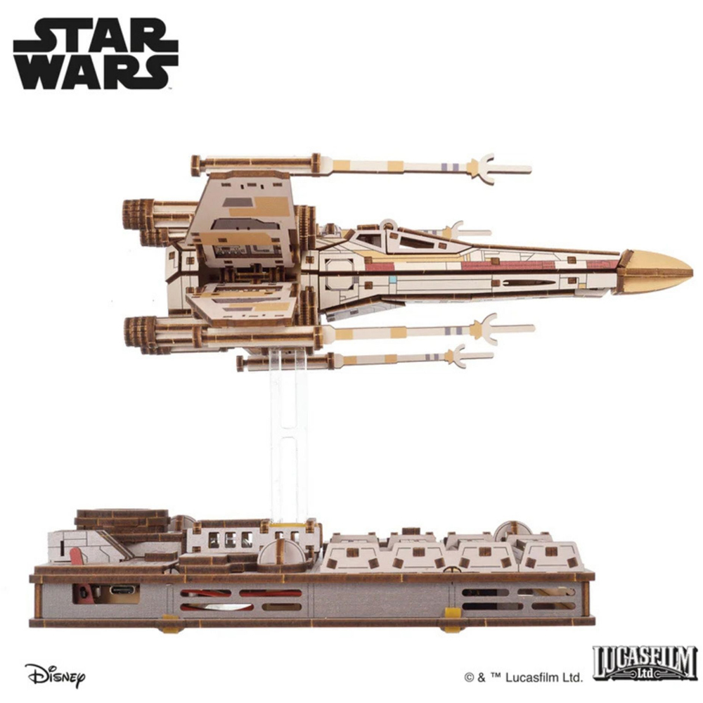 Ugears Star Wars Luke Skywalker X-Wing Starfighter Mechanical Model Image 5