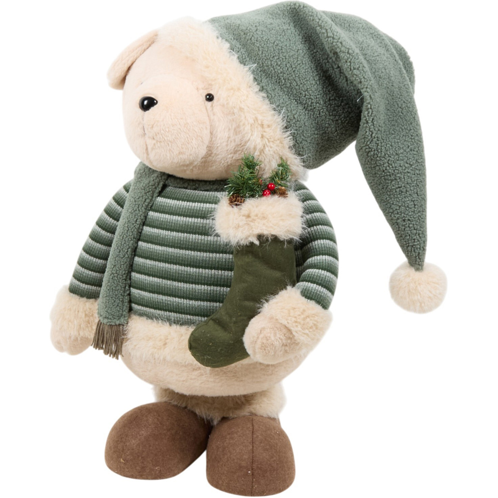 Cosy Winter Extendable Bear Decoration Image 3