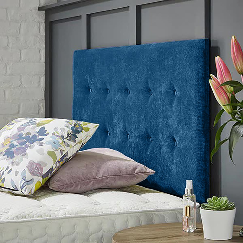 Eleganza Home Chessing King Size Blue Naples Strutted Headboard Image 2
