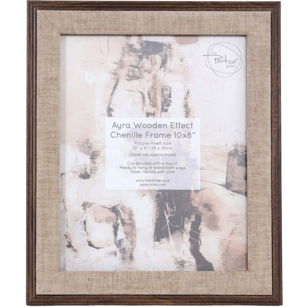 Ayra Wooden Effect Chenille Photo Frame 8 x 10 inch Image 4