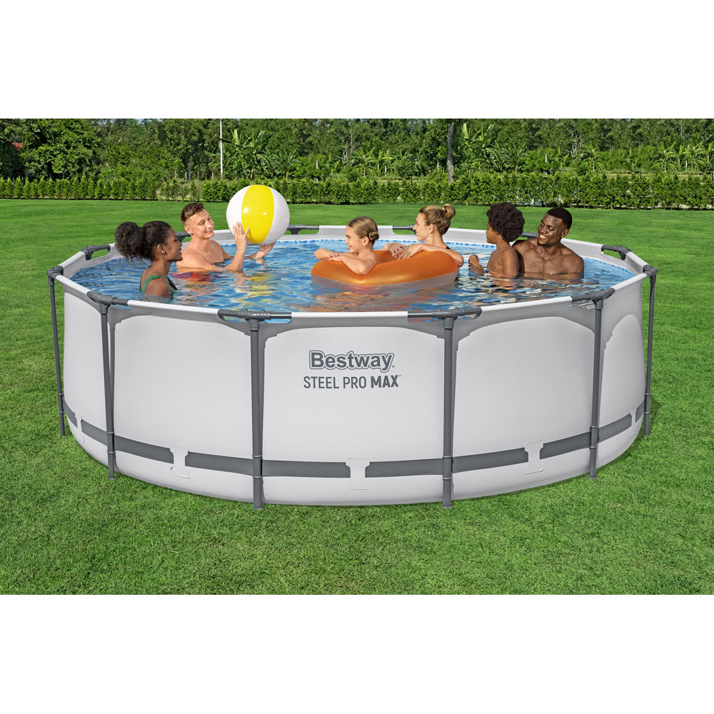 Bestway Steel Pro Max White Round Pool Set 12ft x 39.5 inch Image 2