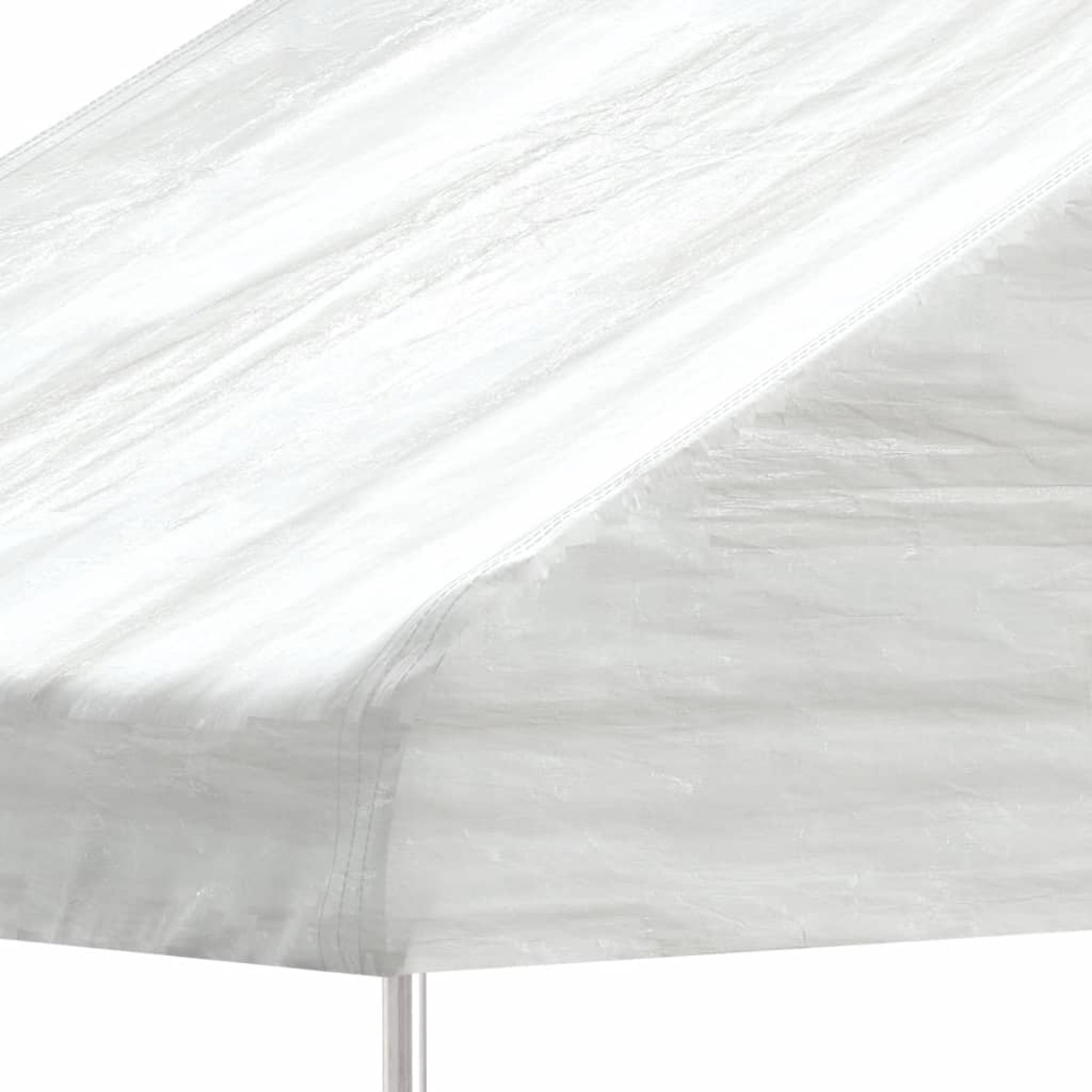 vidaXL 13.38 x 4.08m White Gazebo with Roof Image 4