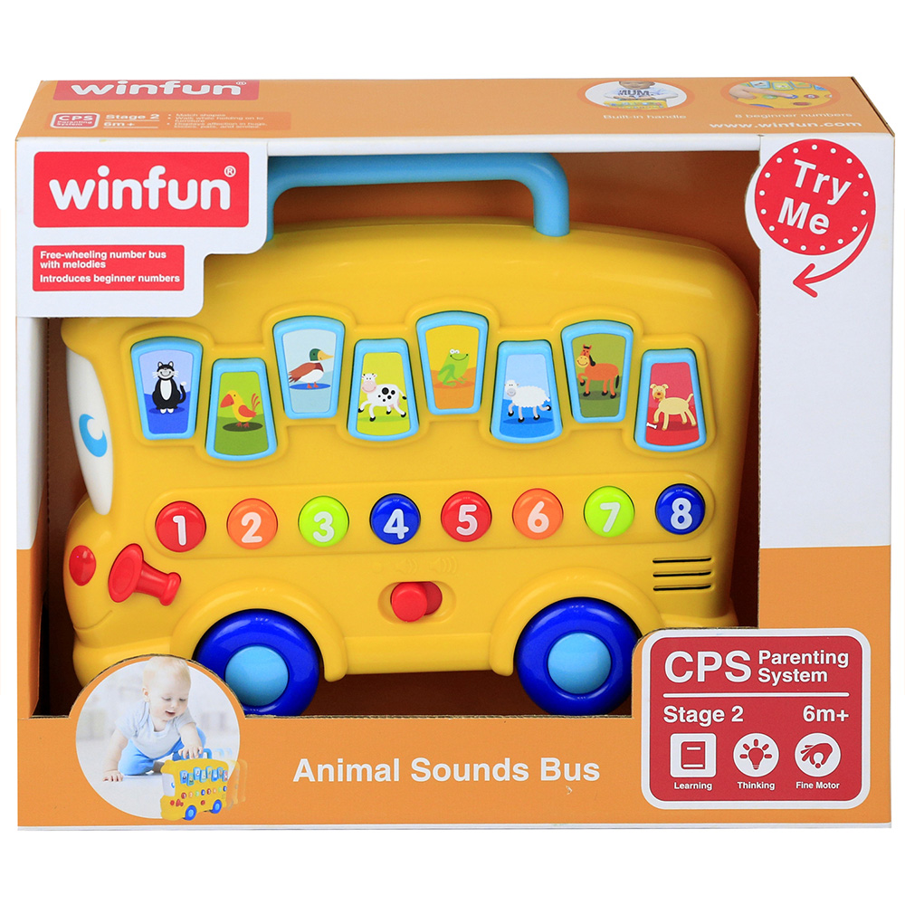Winfun Interactive Animal Sounds Bus Toy Image 2