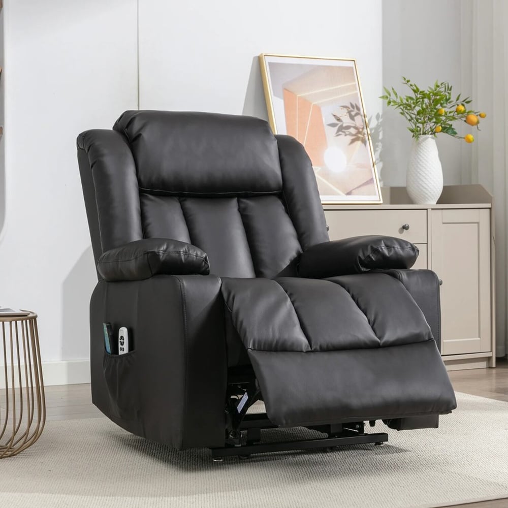 Artemis Home Sheridan Black Massage and Heat Electric Recliner Chair Image 3