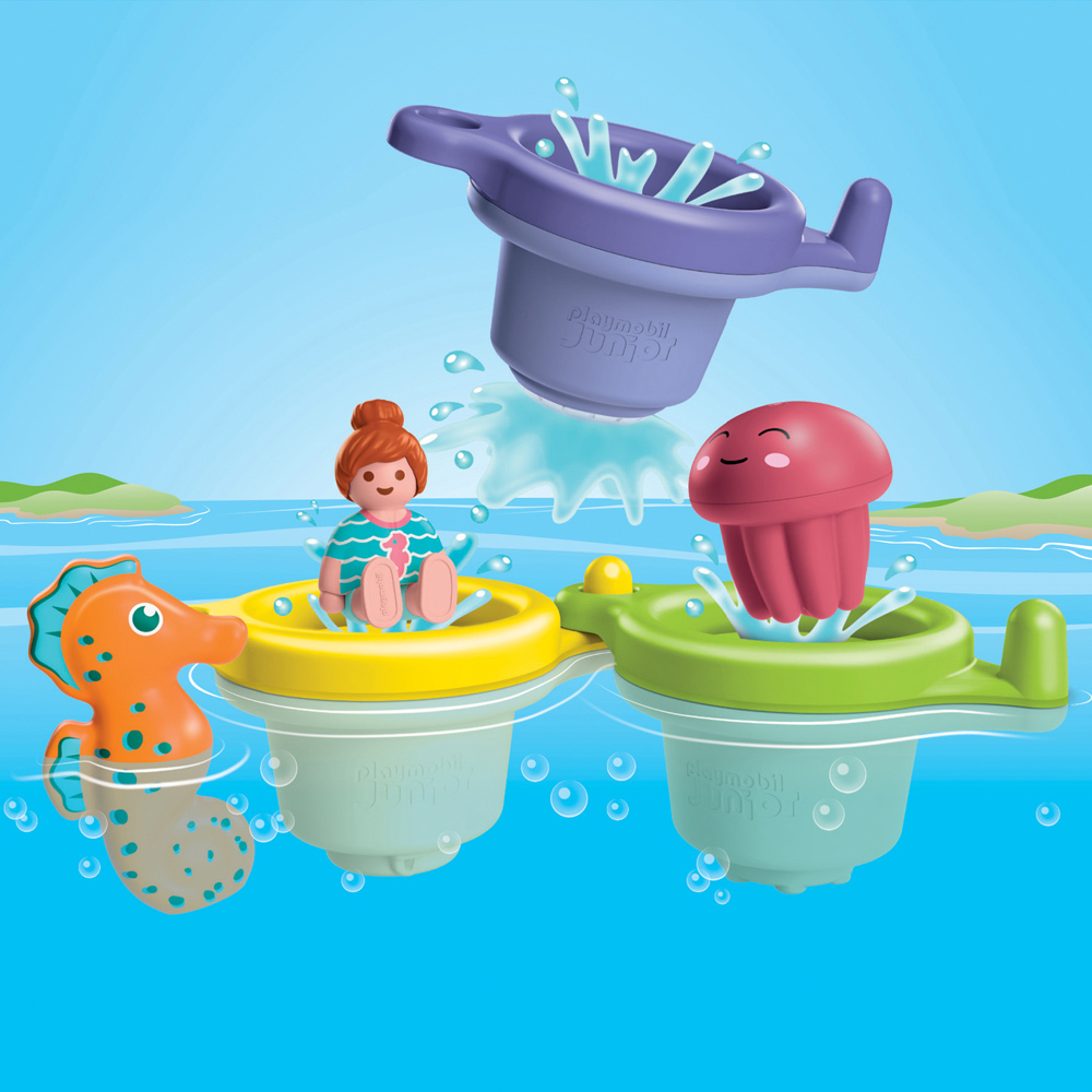 Playmobil Junior Aqua Floating Cups with Water Fun Playset Image 5