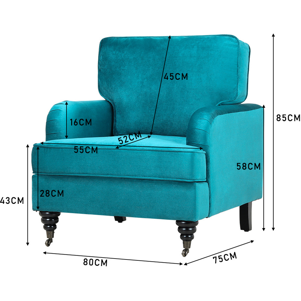 H&O Direct Upholstered Armchair Image 5
