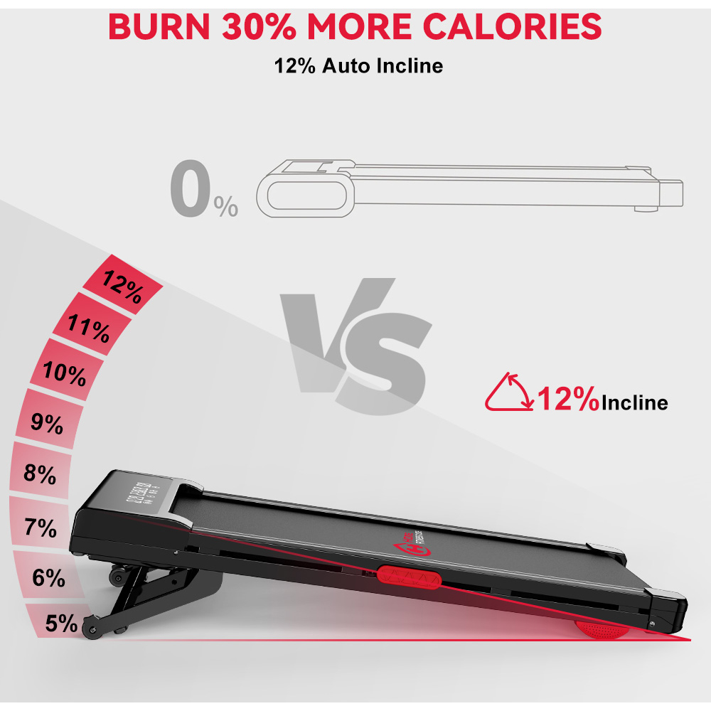 Rattrix Y3 Black Auto Incline Treadmill Image 4