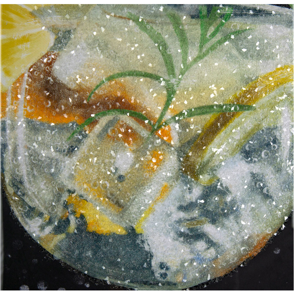 Embellished Gin and Tonic Framed Art Black Image 2