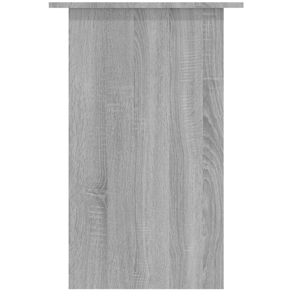 vidaXL Single Shelf Computer Desk Grey Sonoma Image 5