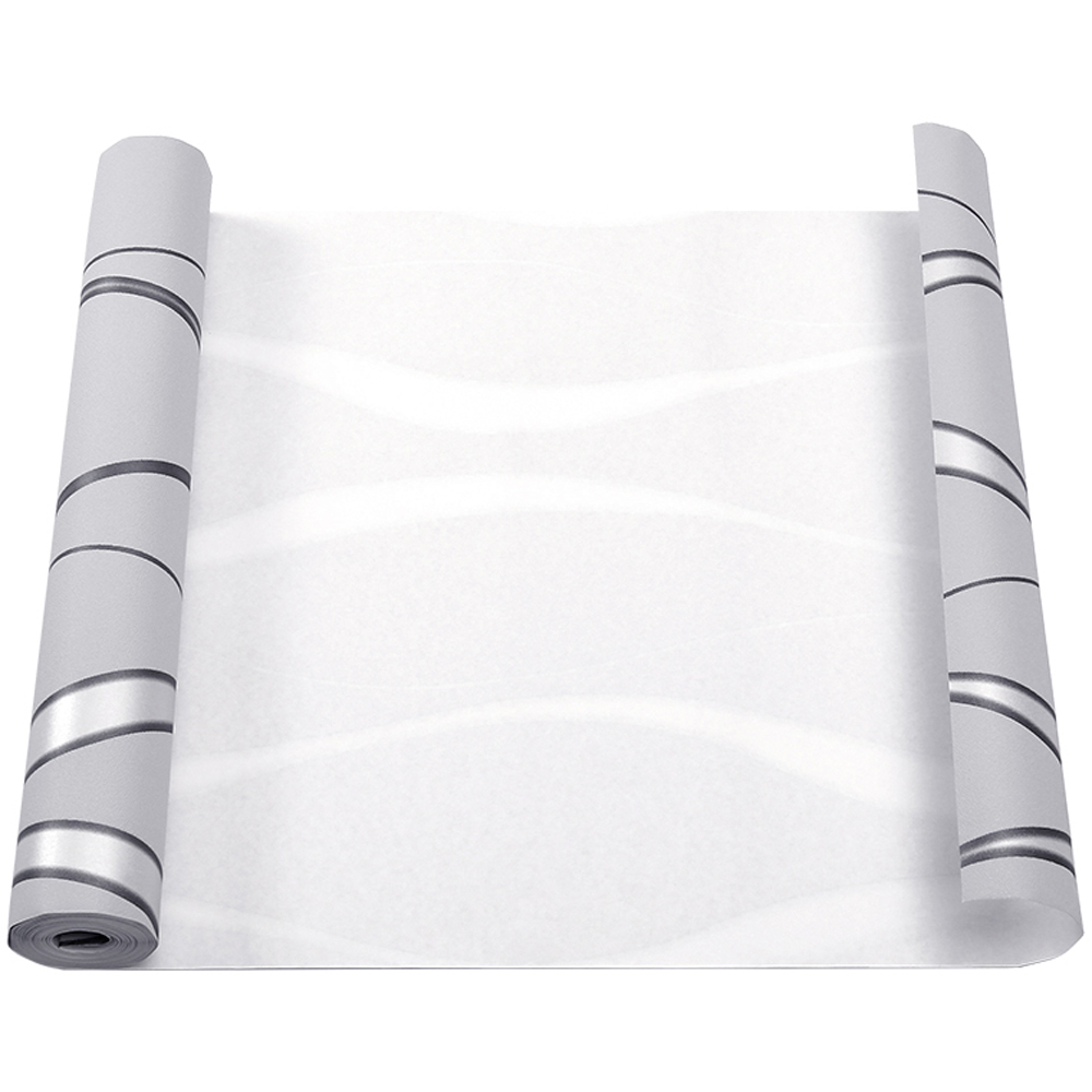 Living and Home Wavy Striped Geometric Wallpaper Image 4