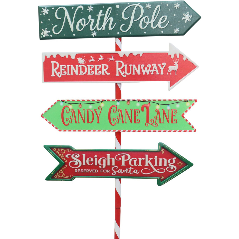 Santa's Signpost Stake Image 2