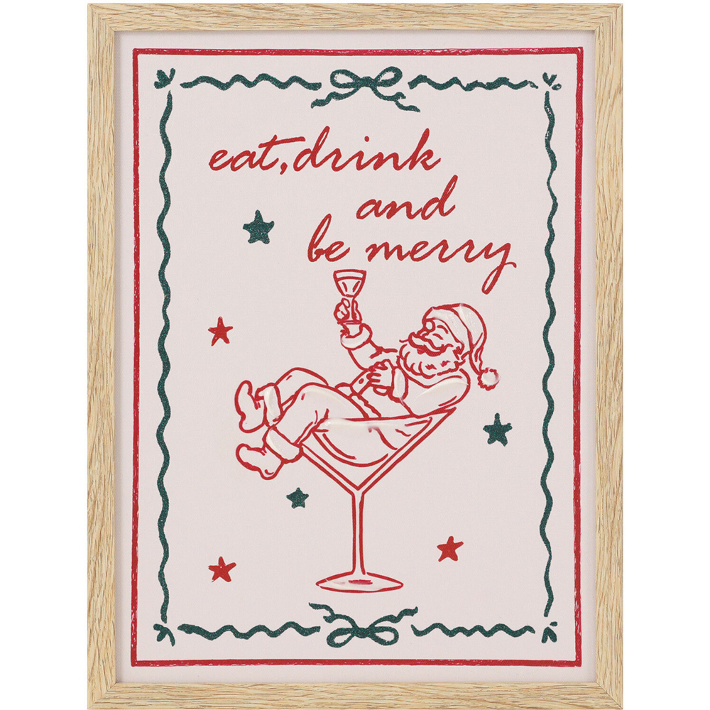 Fun Christmas Embellished Framed Art Image 7