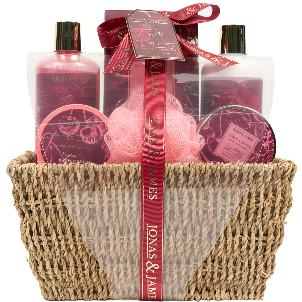 Velvet Cherry Basket Set Image 2