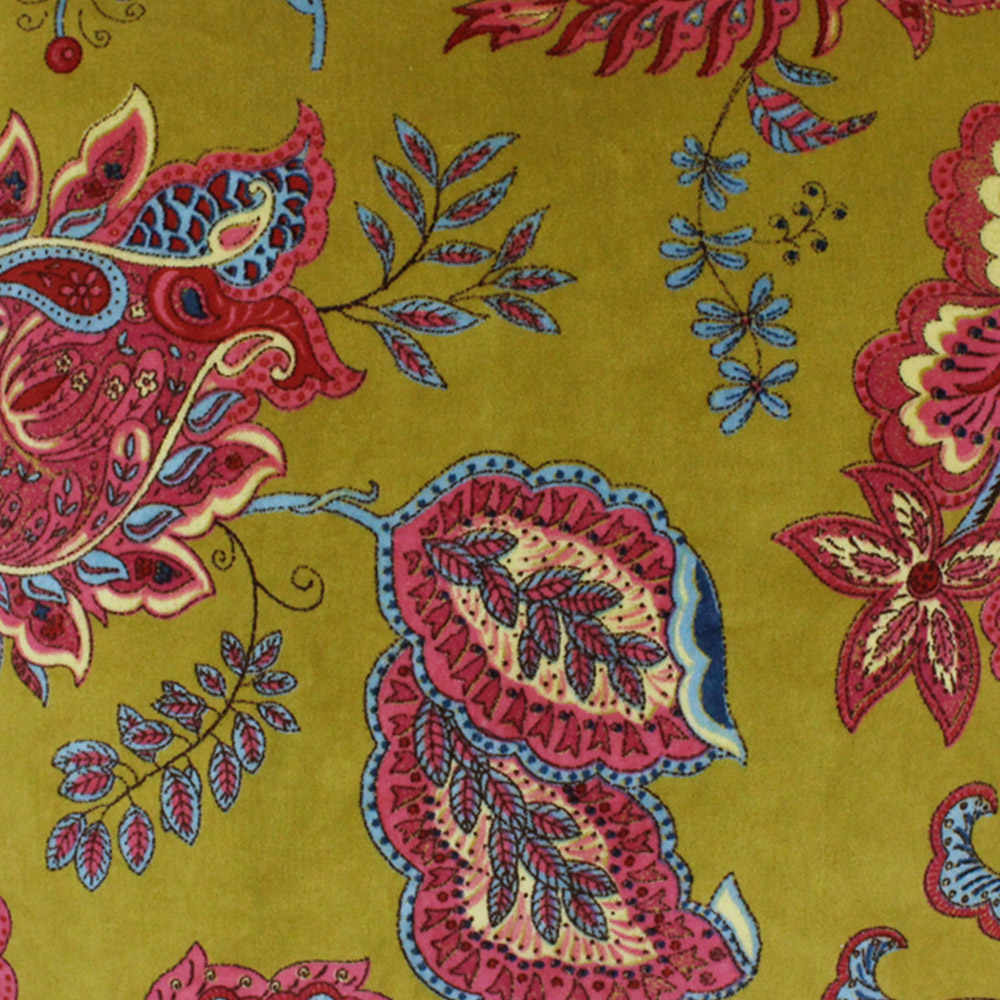 Paoletti Malisa Lemon Curry Paisley Cushion Image 3