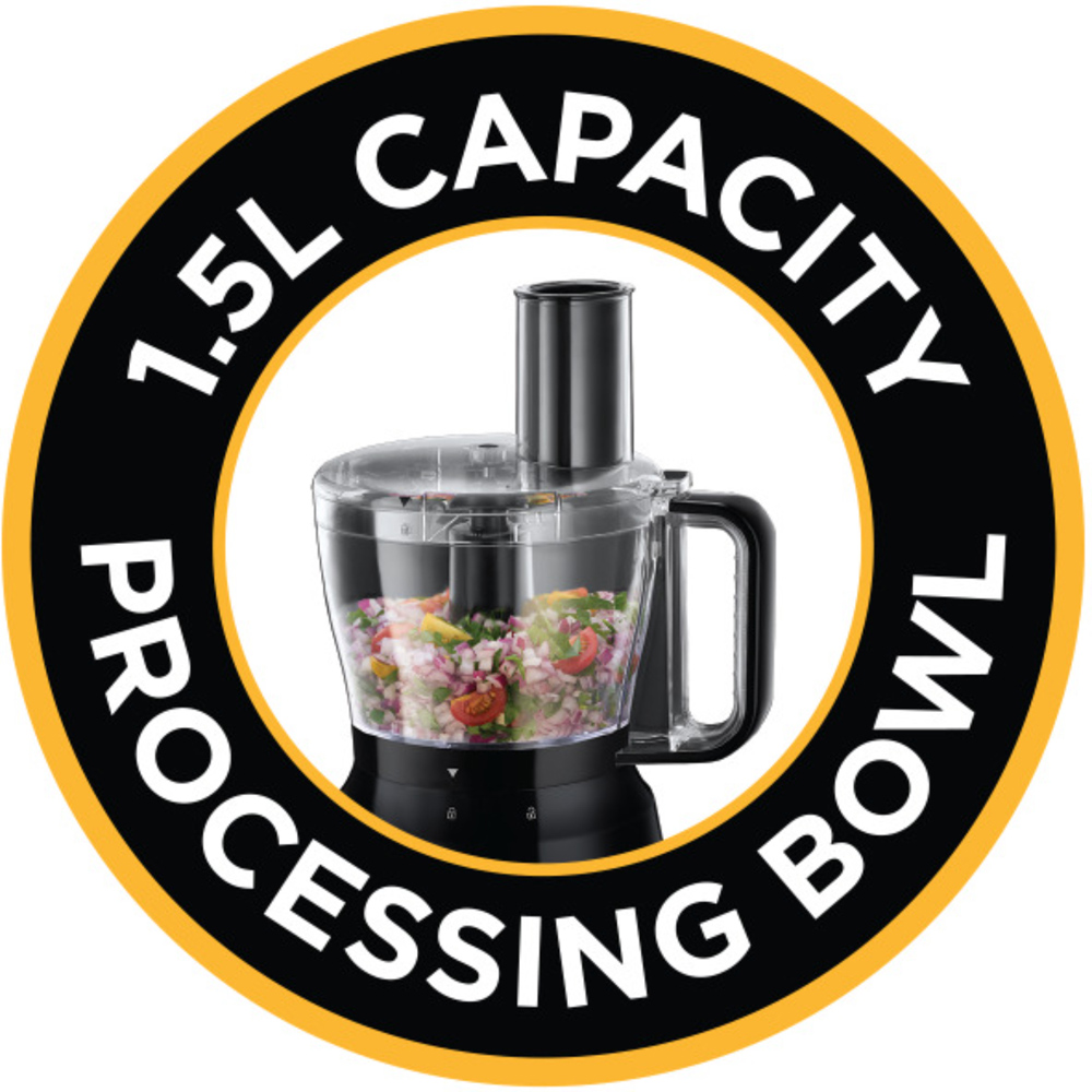 Russell Hobbs 24732 Matte Black Food Processor Wilko