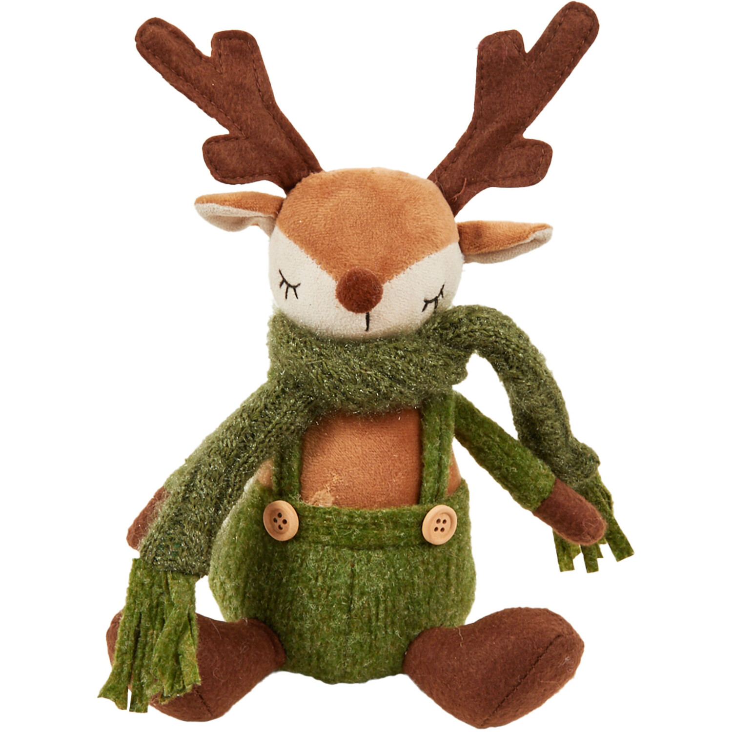 Sitting Cosy Reindeer Green - Green Image 1
