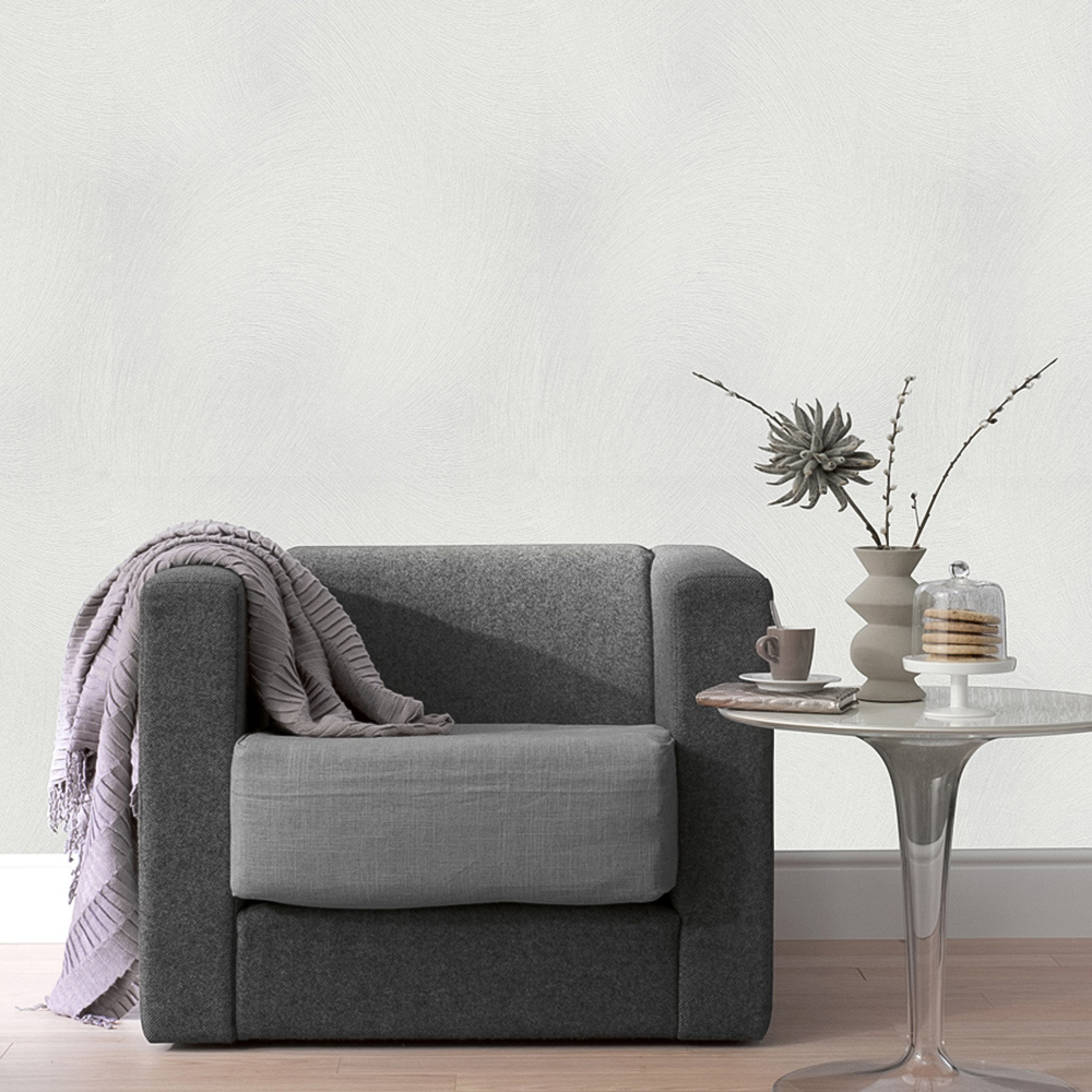 Erismann En Vouge Glamourous Textured White Vinyl Wallpaper Image 4