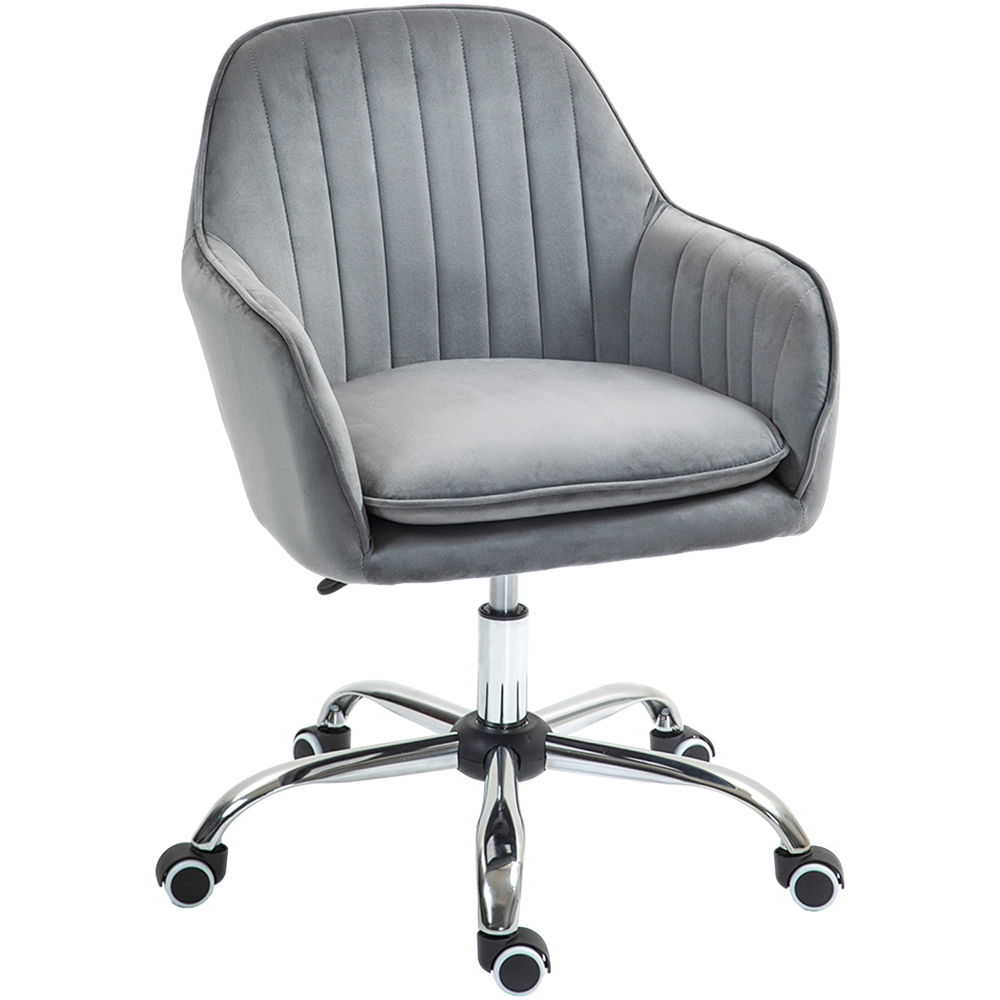 Portland Grey Swivel Office Chair with Adjustable Height Image 2