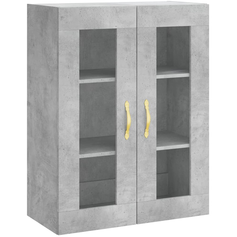 vidaXL 4 Door Concrete Grey Highboard Image 5