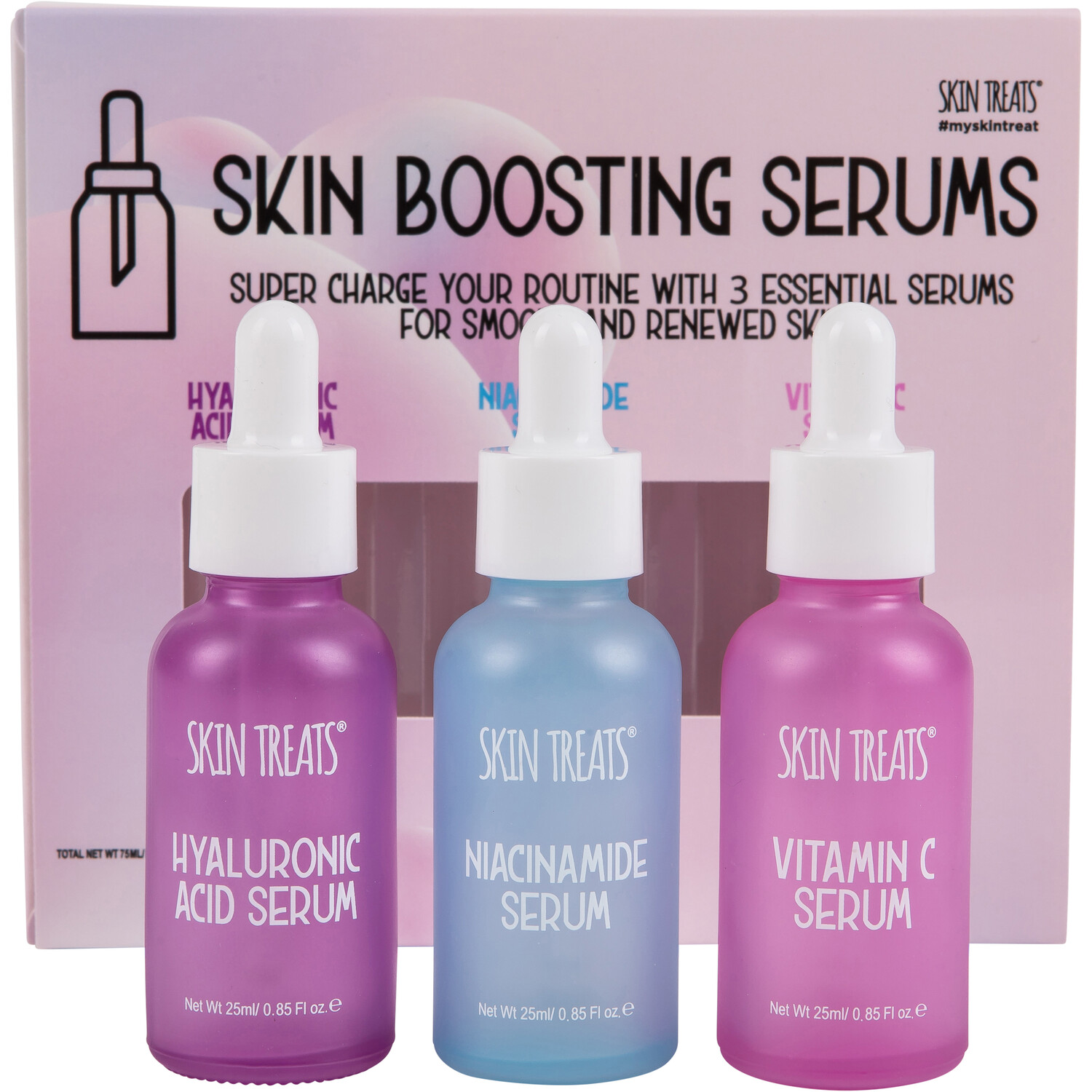 Skin Treats Pink Skin Boosting Serums 3 Pack Image 2