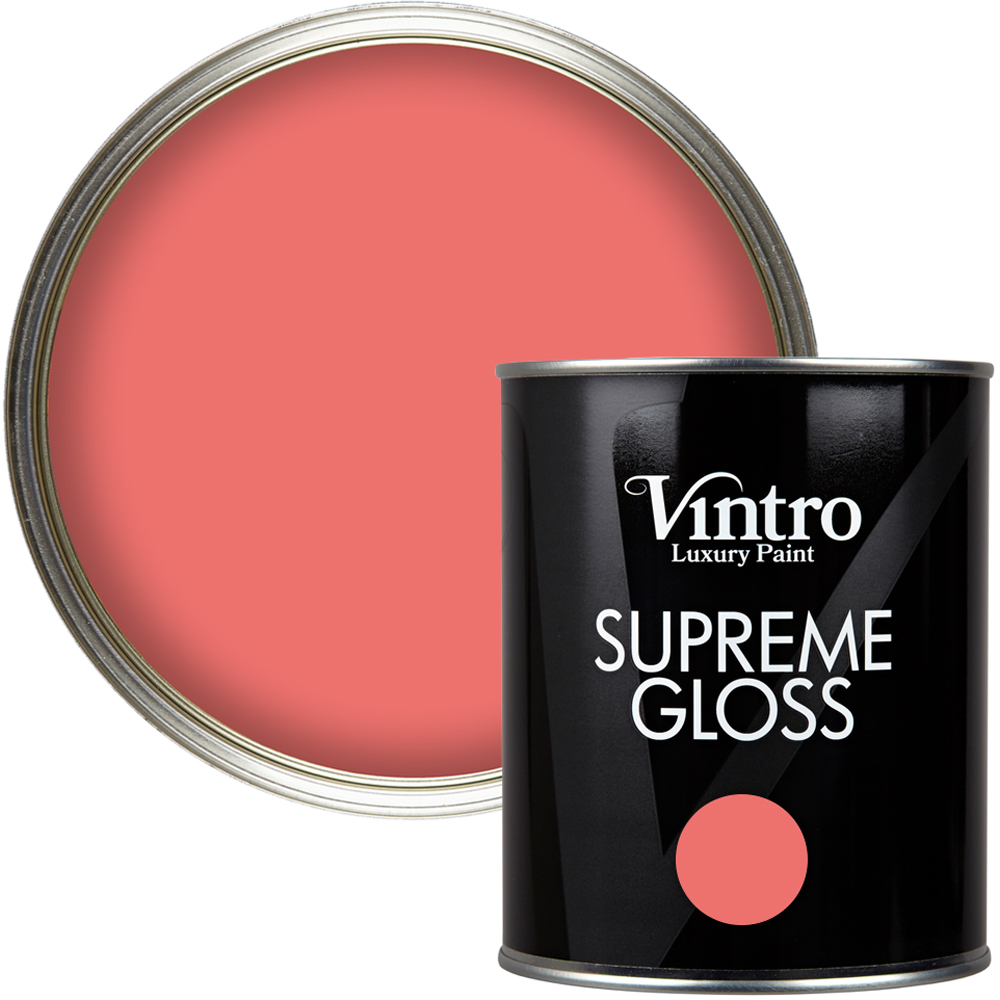 Vintro Paint Walls and Ceilings Marilyns Blush Gloss Paint 1L Image 1