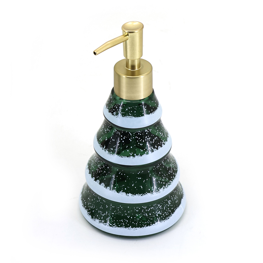 Snowy Christmas Tree Soap Dispenser Image 2