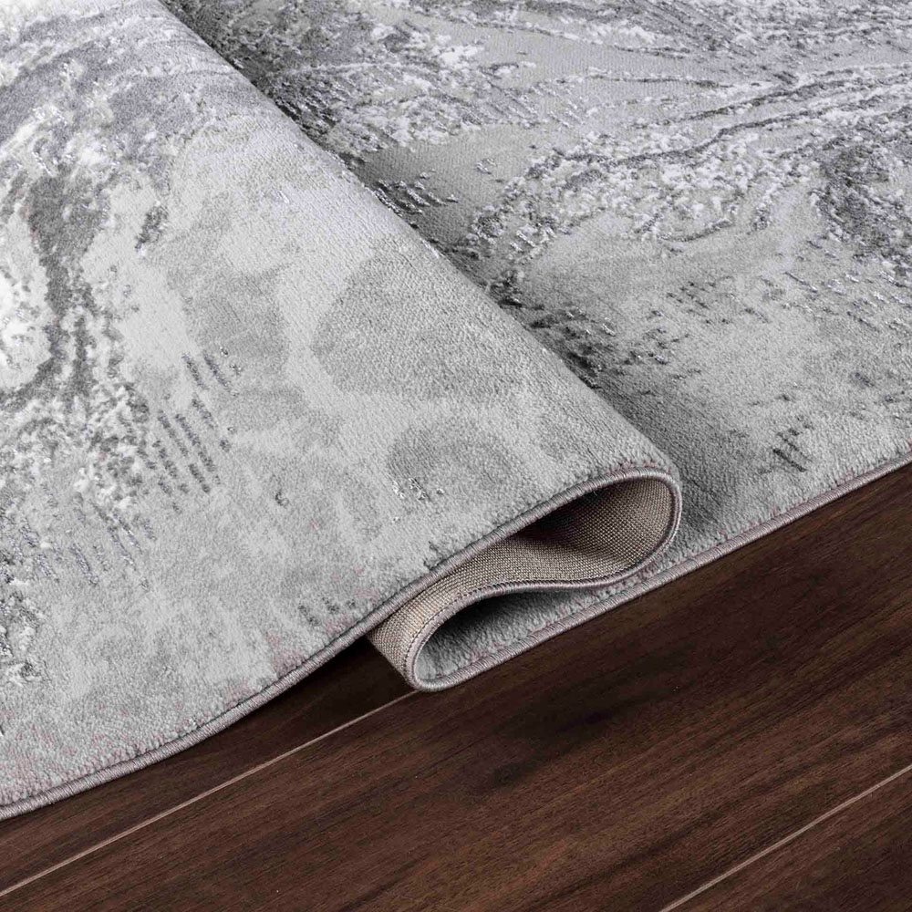 Desire Rugs Serenity Grey Abstract Water Grunge Texture Rug 80 x 150cm Image 3