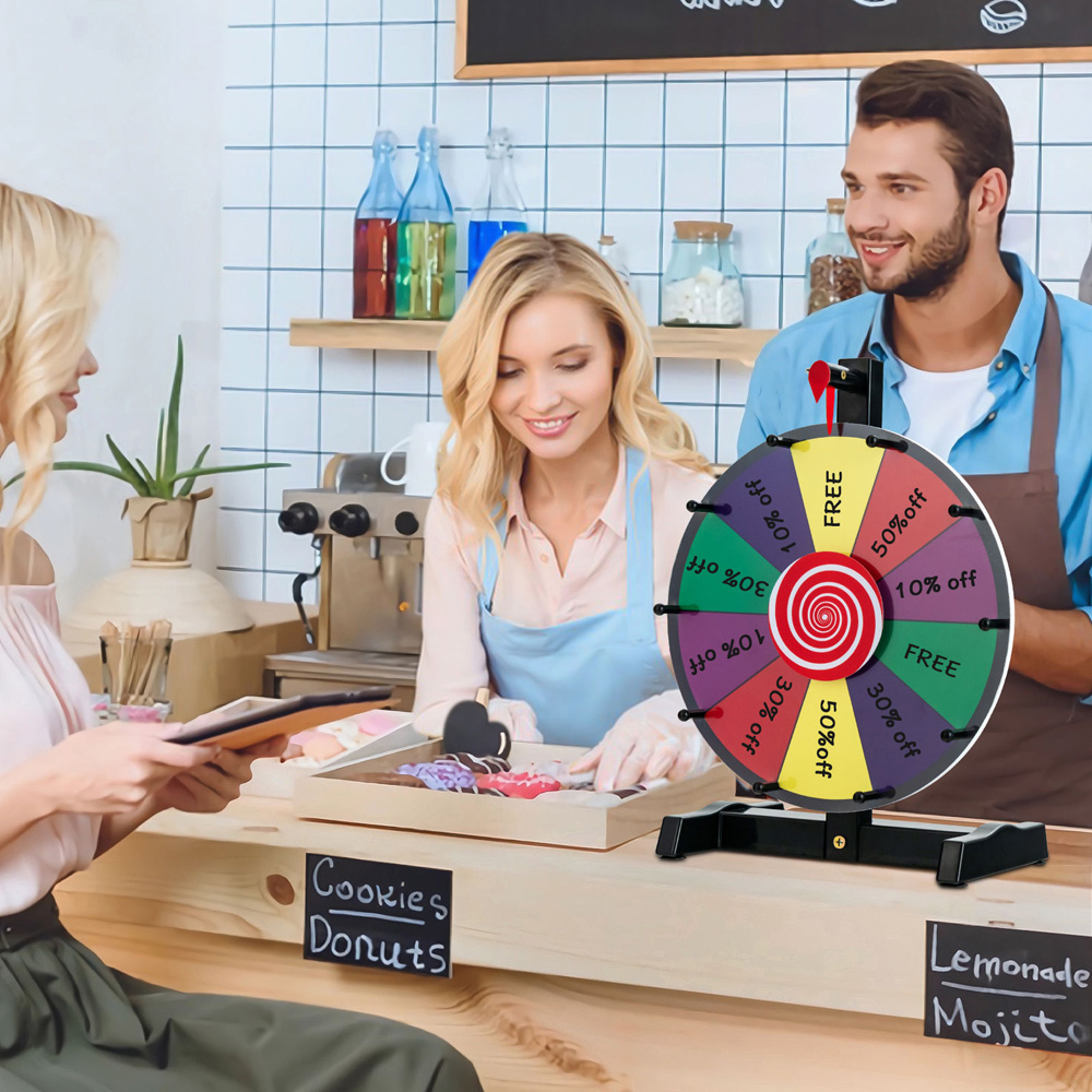 Costway Spinning Prize Wheel 30cm Image 2