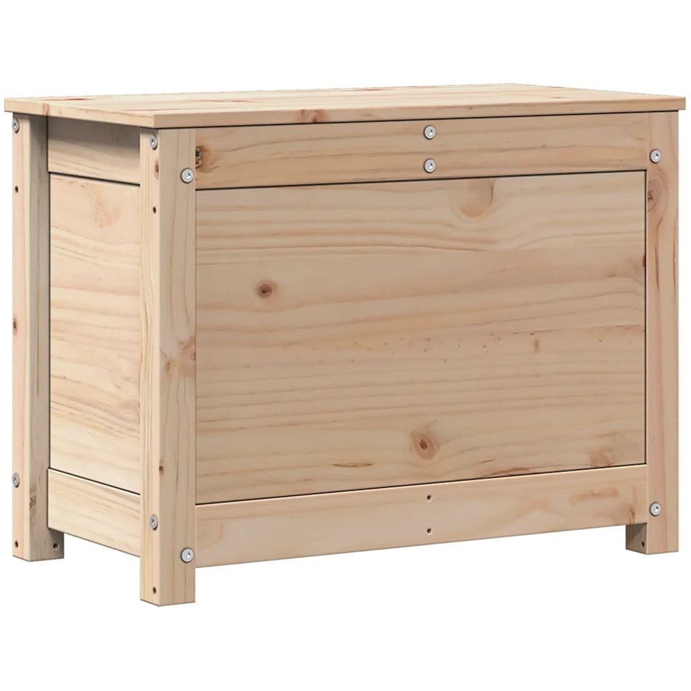 vidaXL Brown Solid Pinewood Storage Box Image 4