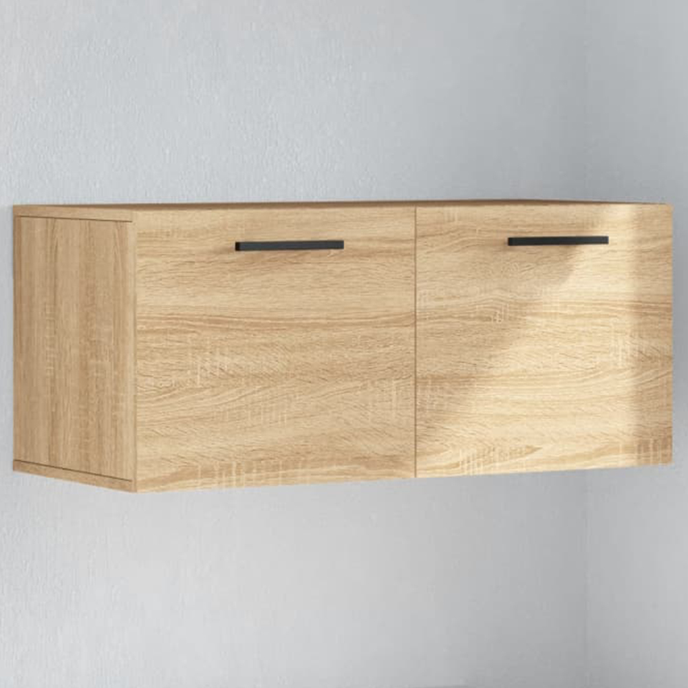 vidaXL 2 Door Sonoma Oak Wall Cabinet Image 1