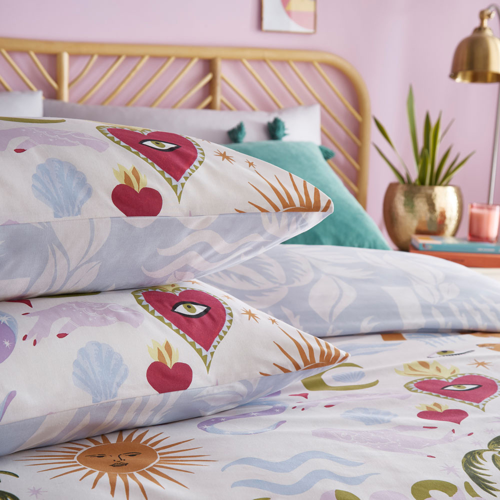 furn. Alchemy Single Multicolour Abstract Duvet Cover Set Image 2