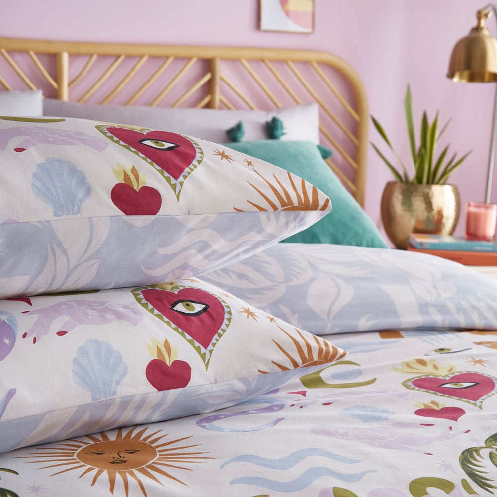 furn. Alchemy Double Multicolour Abstract Duvet Cover Set Image 2