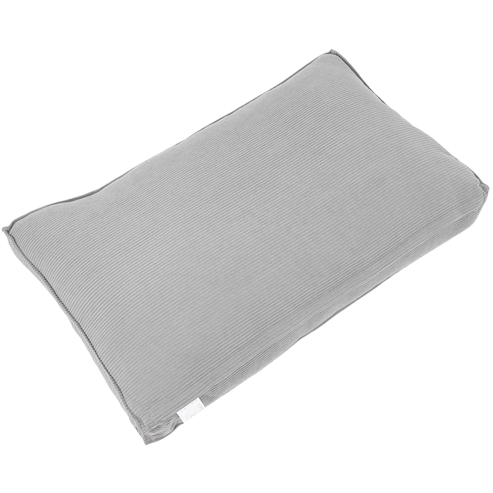 Living and Home Light Grey Soft Corduroy Cushion 53 x 90cm Image 3