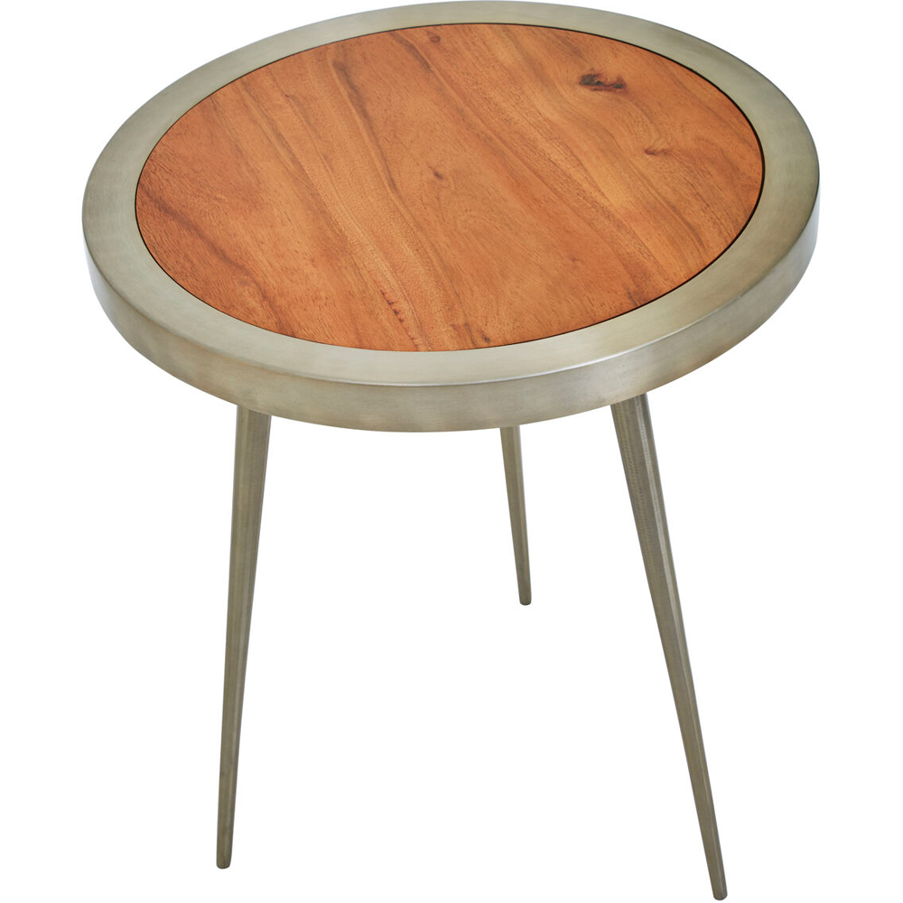 Premier Housewares Almora Acacia Wood Round Side Table Image 2