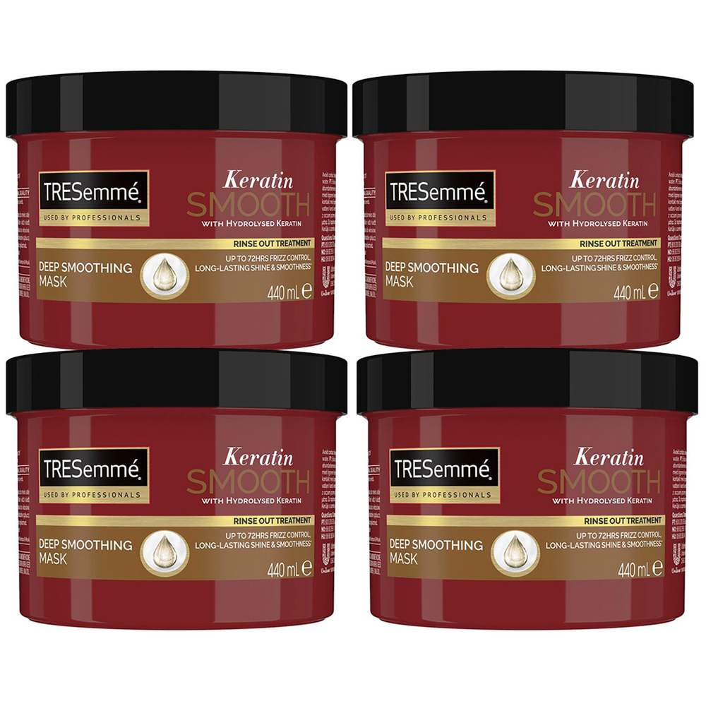 TRESemme Keratin Smooth Hydrolysed Keratin Deep Smoothing Mask 440ml 4 Pack Image 1