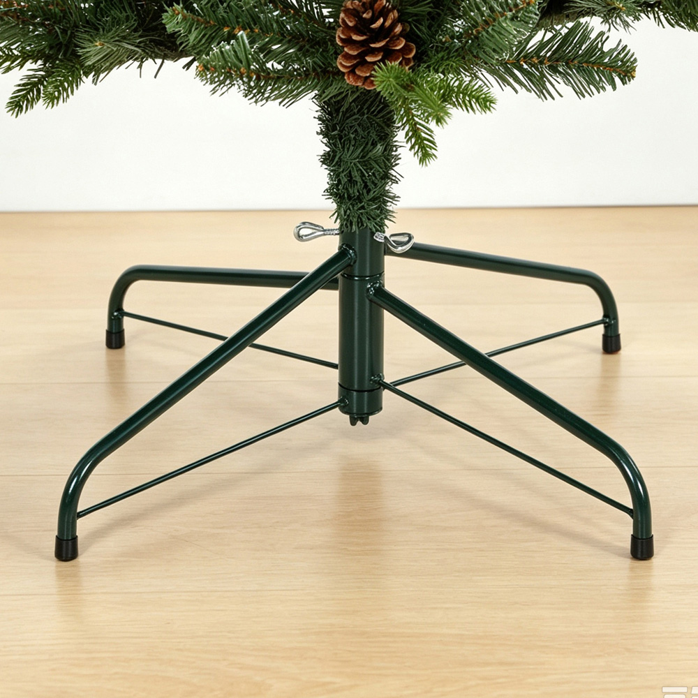 HOMCOM Green Slim Gracious Pine Artificial Christmas Tree with 688 Branch Tips Image 5