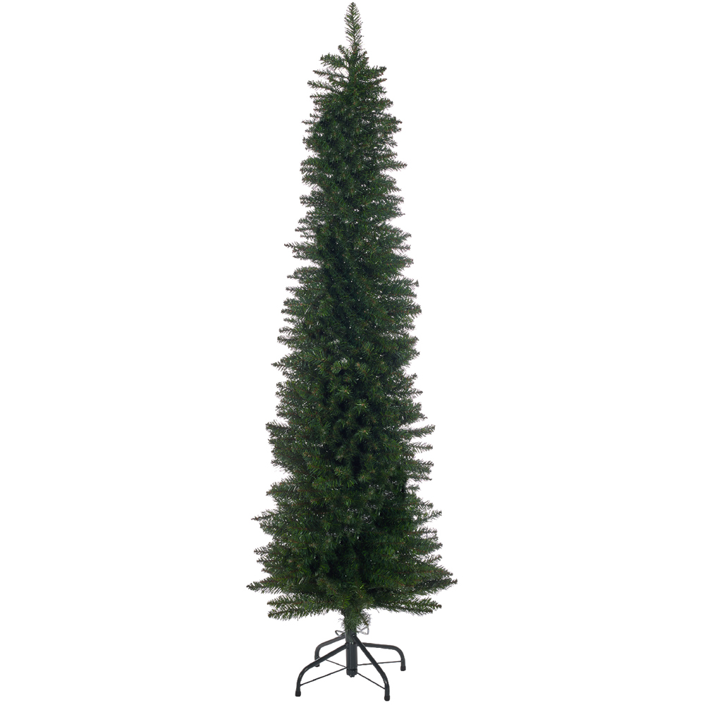 The Christmas Workshop Green Slim Line Christmas Tree 6ft Image 1
