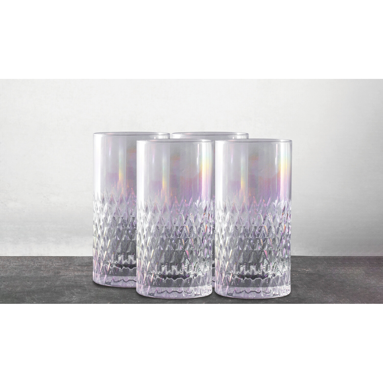 Set of Four Lillia Lustre Hiball Glasses Image