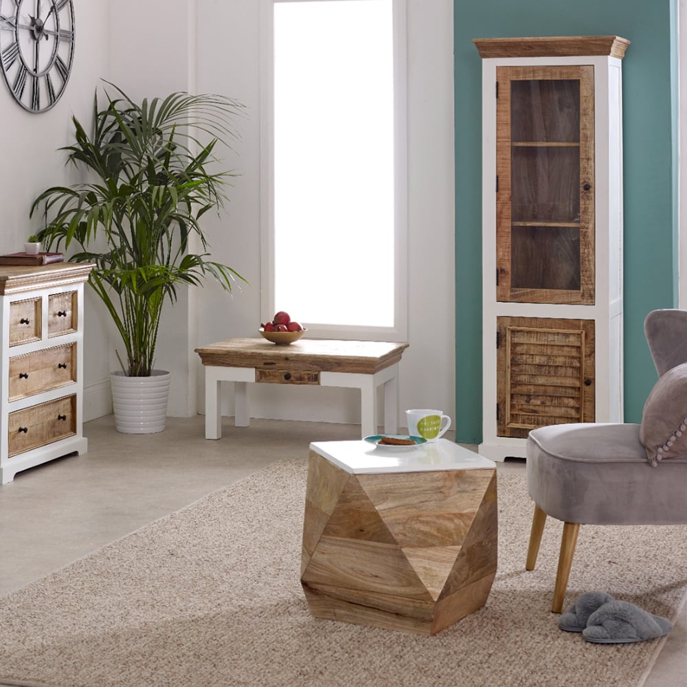 Brooklyn Alfie 2 Door Wooden Display Cabinet Image 6