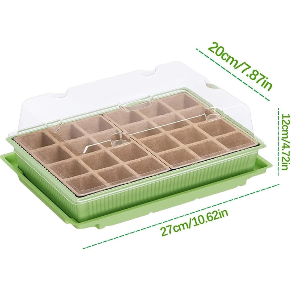 Thompson and Morgan 24 Cell Paper Pot Greenhouse Seed Starting Kit Image 3
