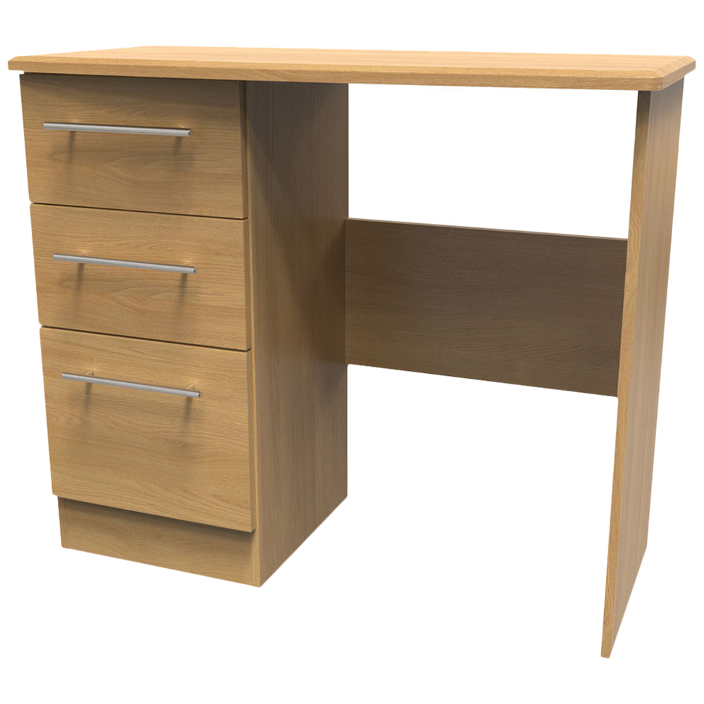 Crowndale Sherwood 3 Drawer Oak Vanity Unit Image 4