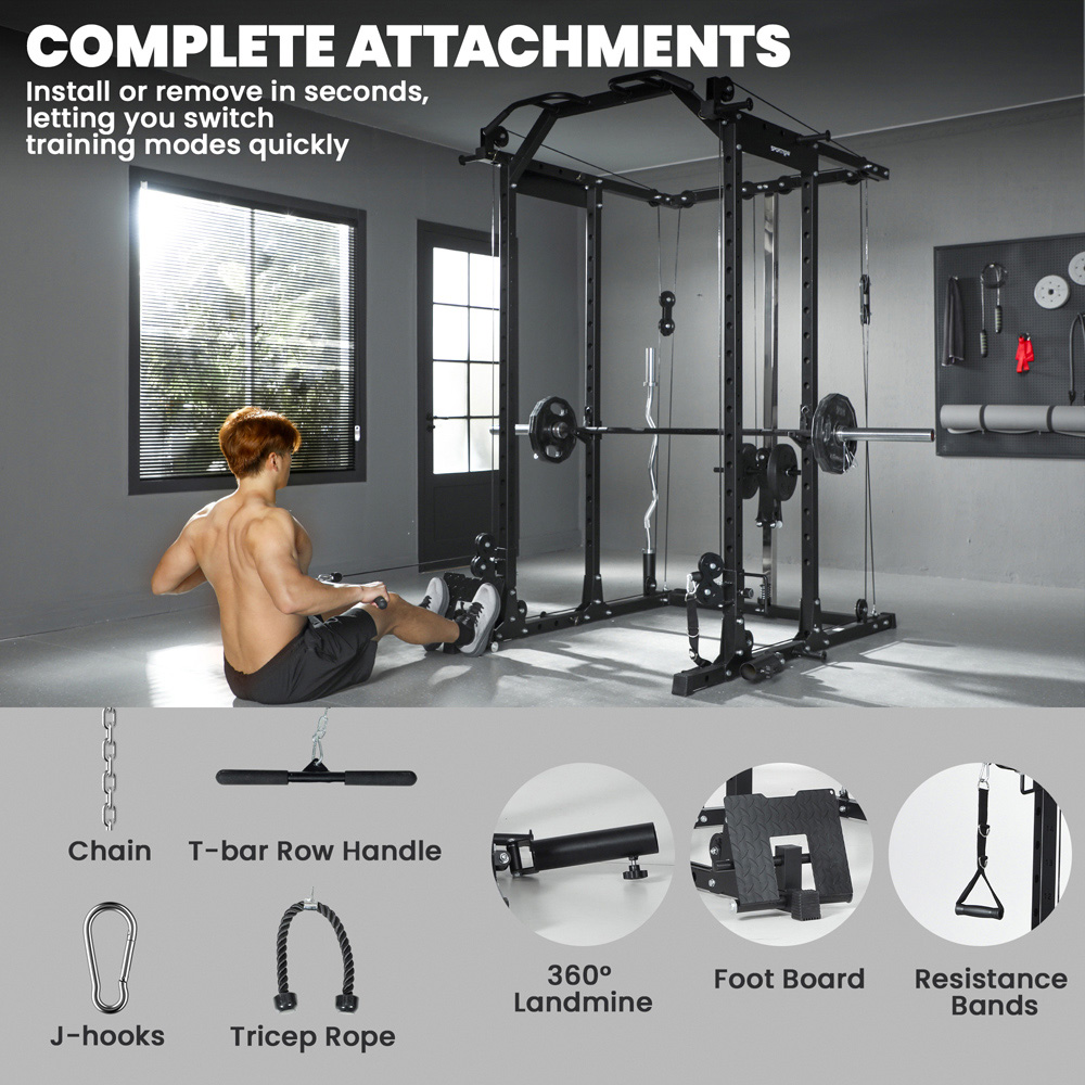 SPORTNOW Cable Crossover Machine with Pulley System Image 5
