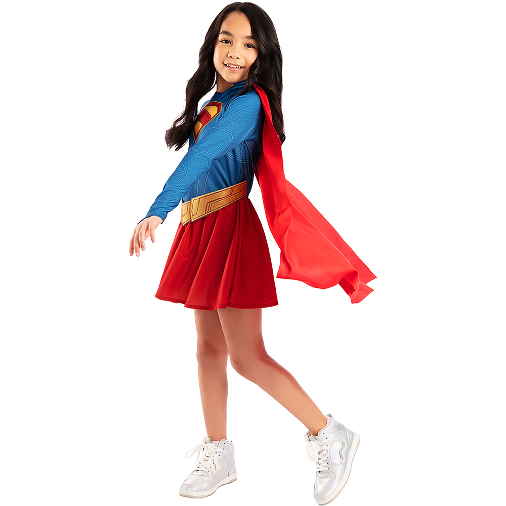 Supergirl Kids Costume 7-8 Years Image 4