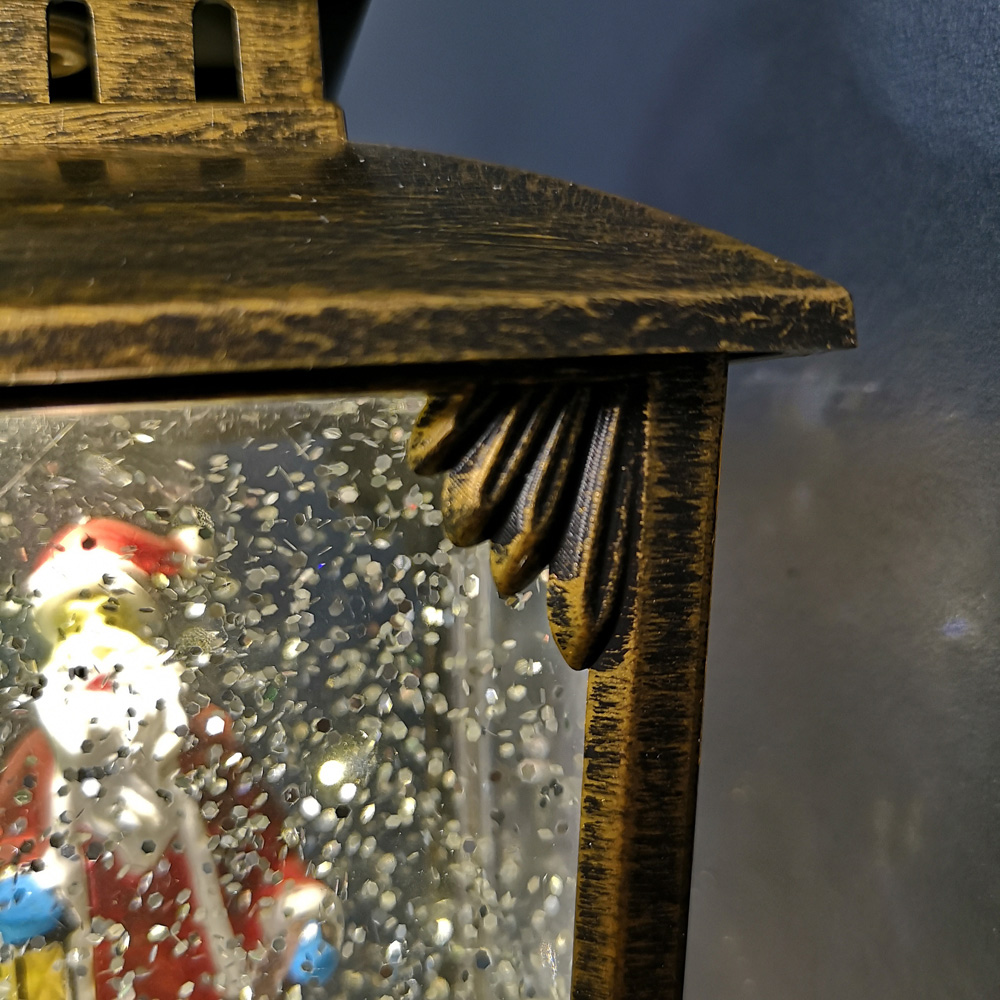Samuel Alexander Santa Christmas Water Spinner Antique Trapezoid Lantern 24cm Image 5