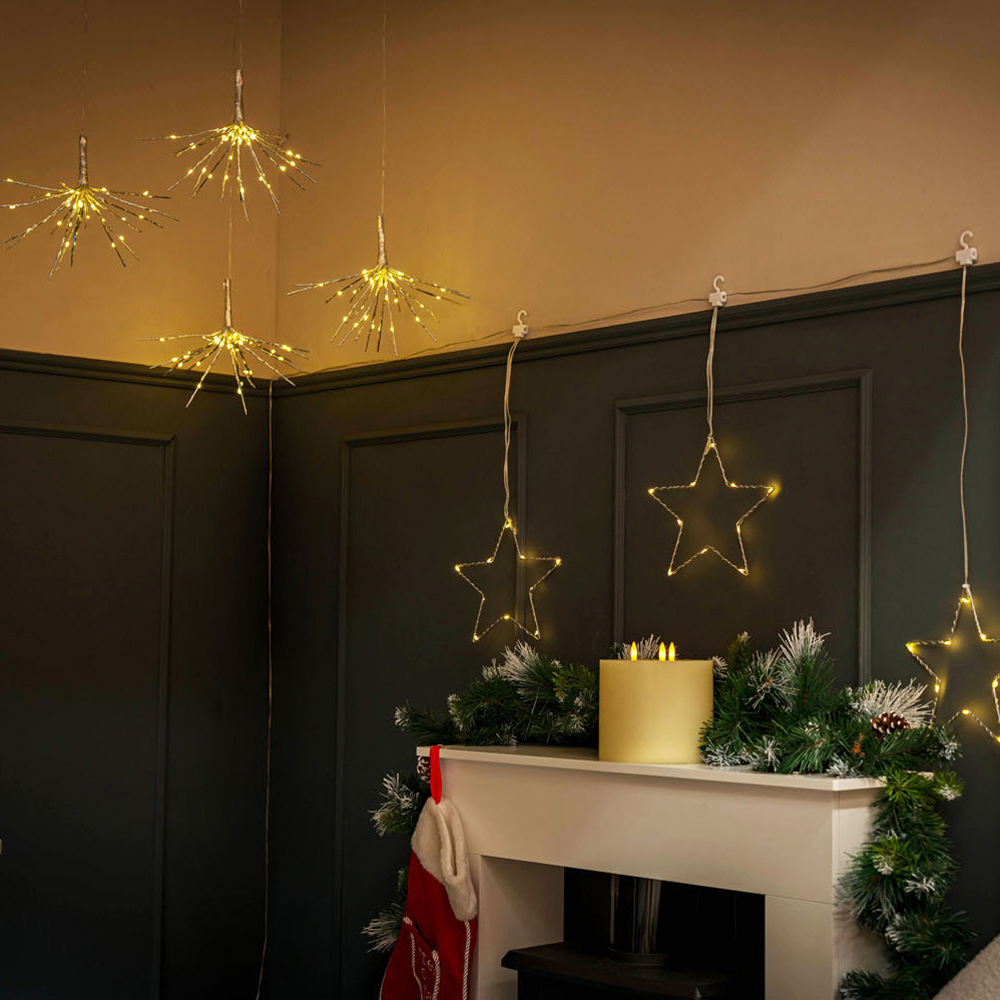 ValueLights IP44 Battery Operated Exploding Star Light Set of 4 Image 6