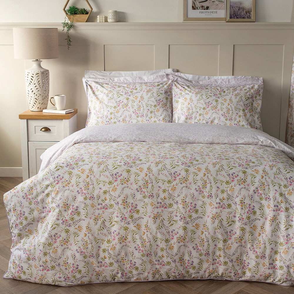 Belledorm Kira Super King Size Floral Duvet Set Image 1