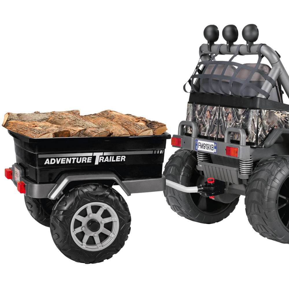 PEG Adventure Kids Ride-On Trailer Black Image 4