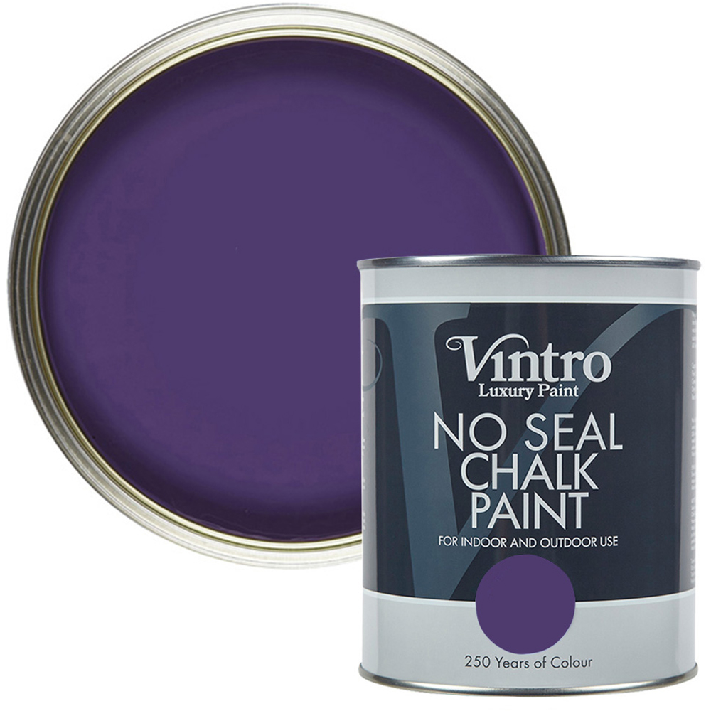 Vintro Paint Royal Purple No Seal Chalk Paint 1L Image 1